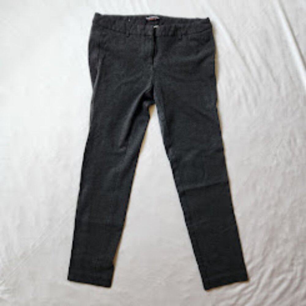 Dalia Collection Dark Gray Modern Fit Slim Ankle Trousers